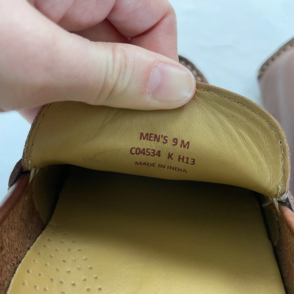 Cole Haan Men's Size 9 M Brown Loafer Leather Driving Shoes CO4534 Cushioned